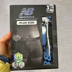 NWT New Balance men’s premium performance Boxer Briefs 3-Pack size 4XL